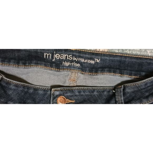 Womens Maurices Button Fly High-Rise stretch Ankle jeans 24W long 40Wx30.5L - Picture 6 of 7